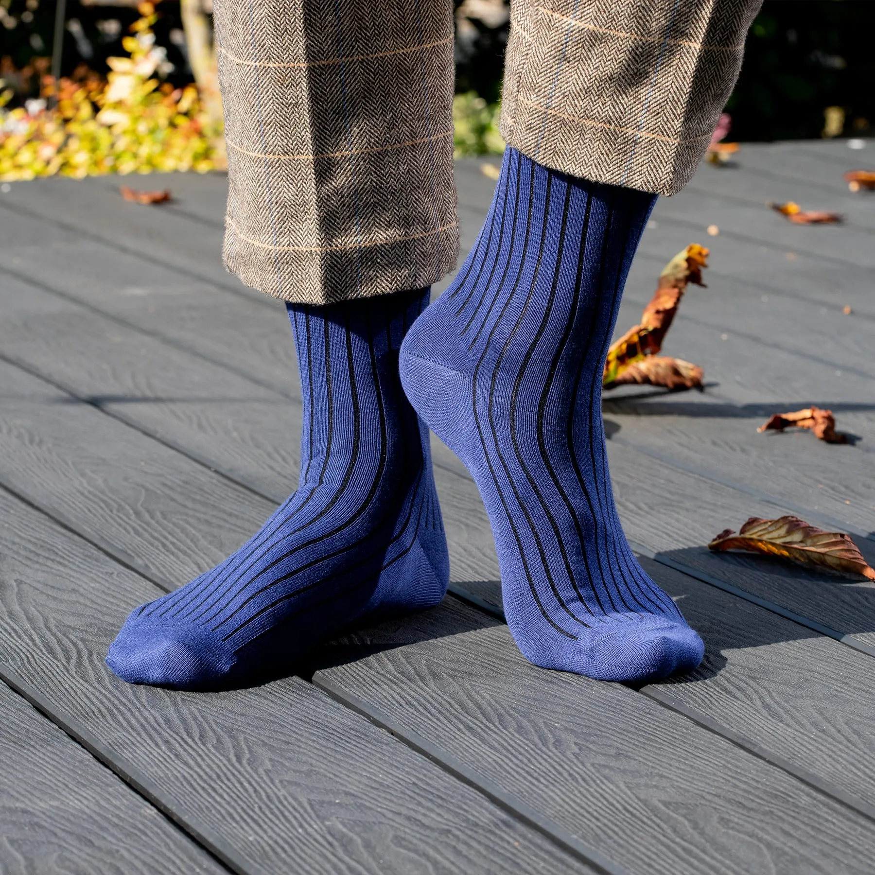 3 Pack Essential Men's Socks - Azure