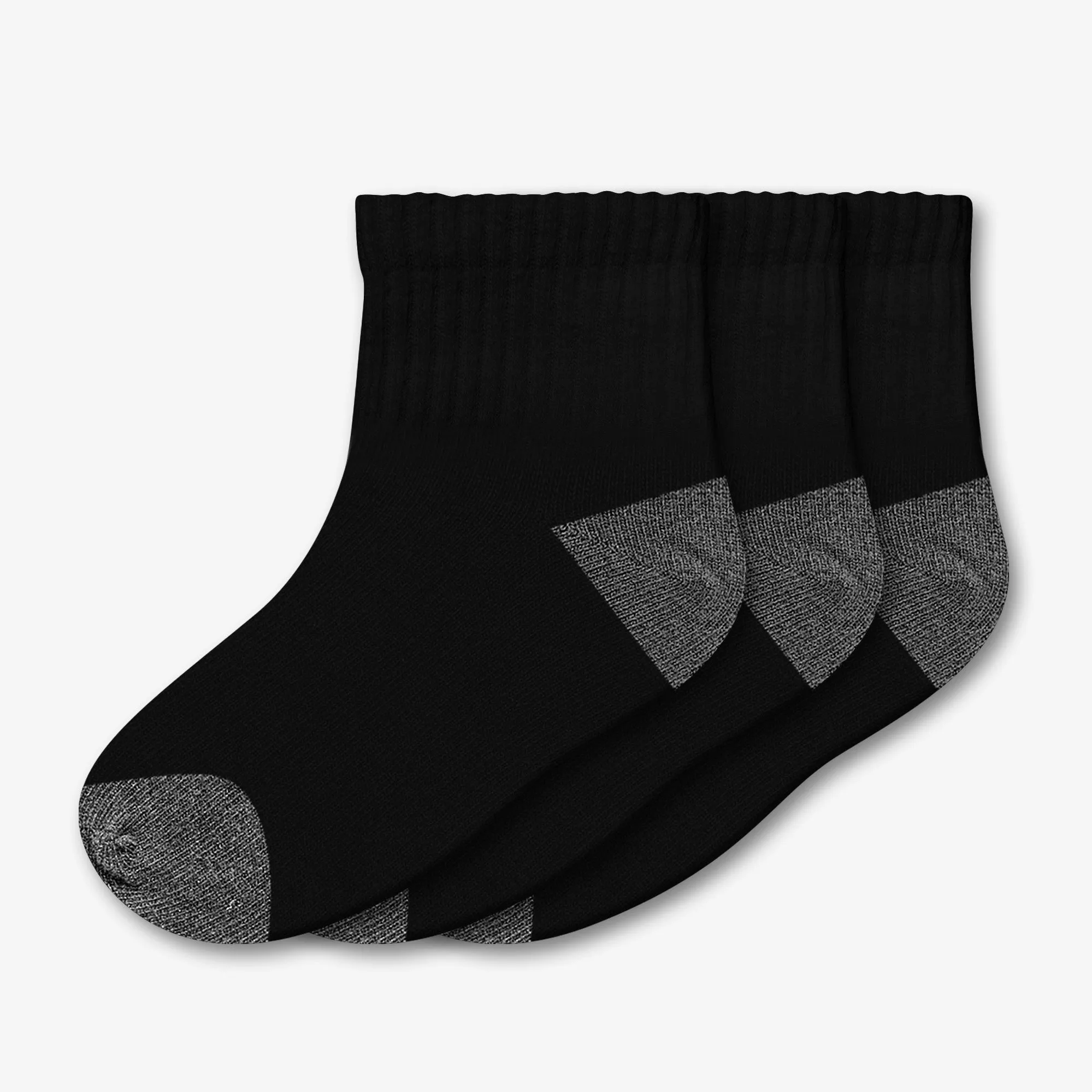 3 Pair Athletic Quarter Socks – Style: 614