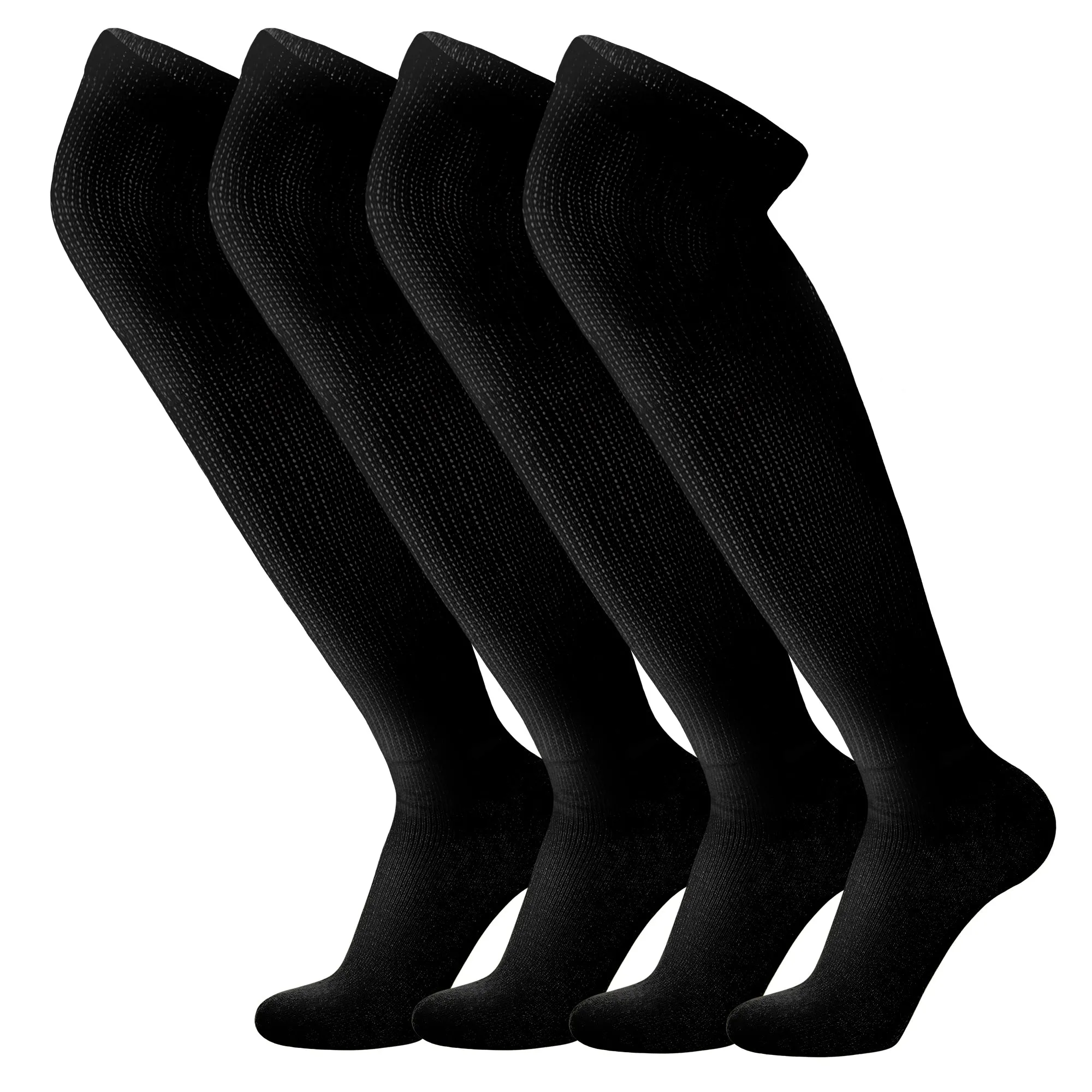 4 Pairs of Over the Knee Cotton Diabetic Non-Binding Neuropathy Socks