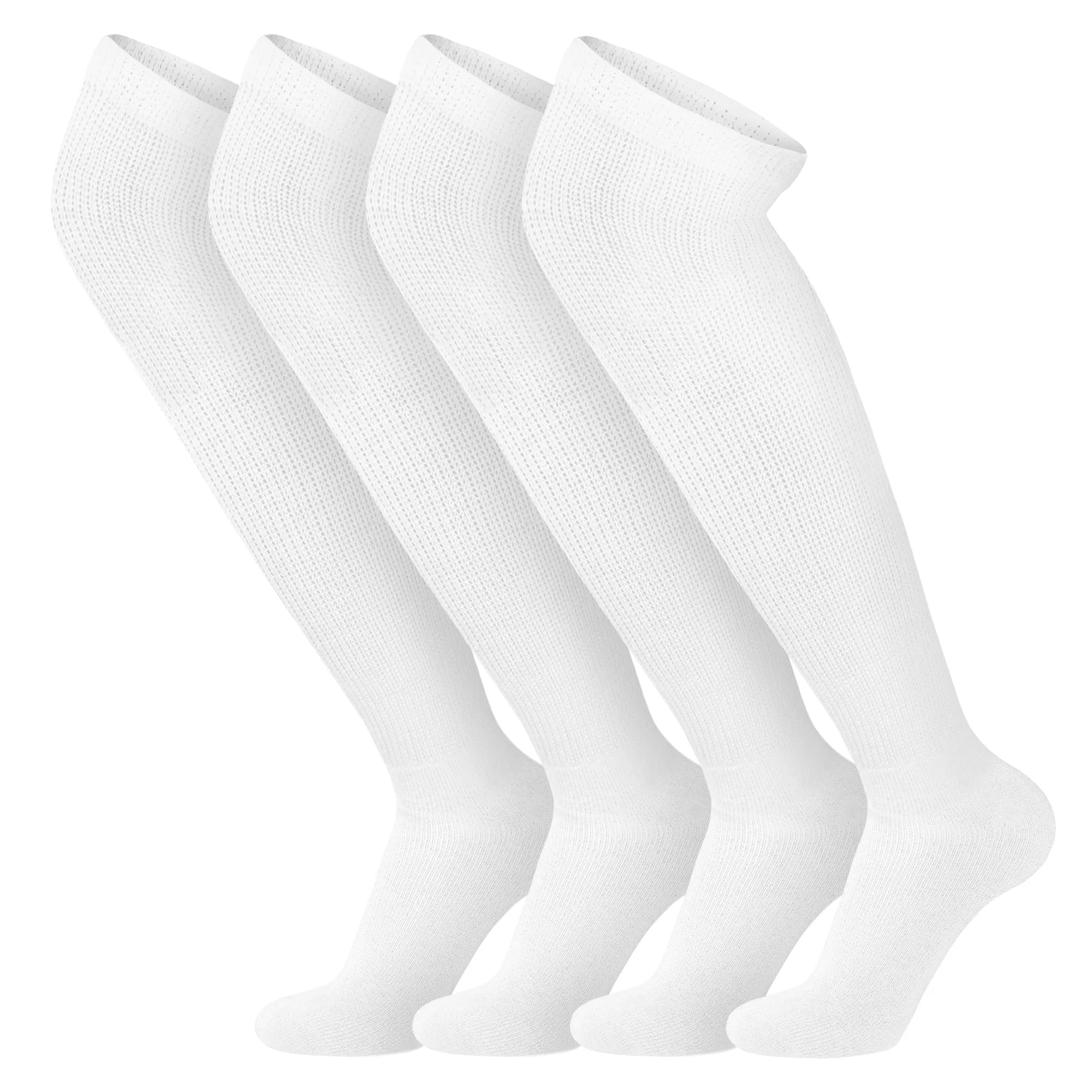 4 Pairs of Over the Knee Cotton Diabetic Non-Binding Neuropathy Socks