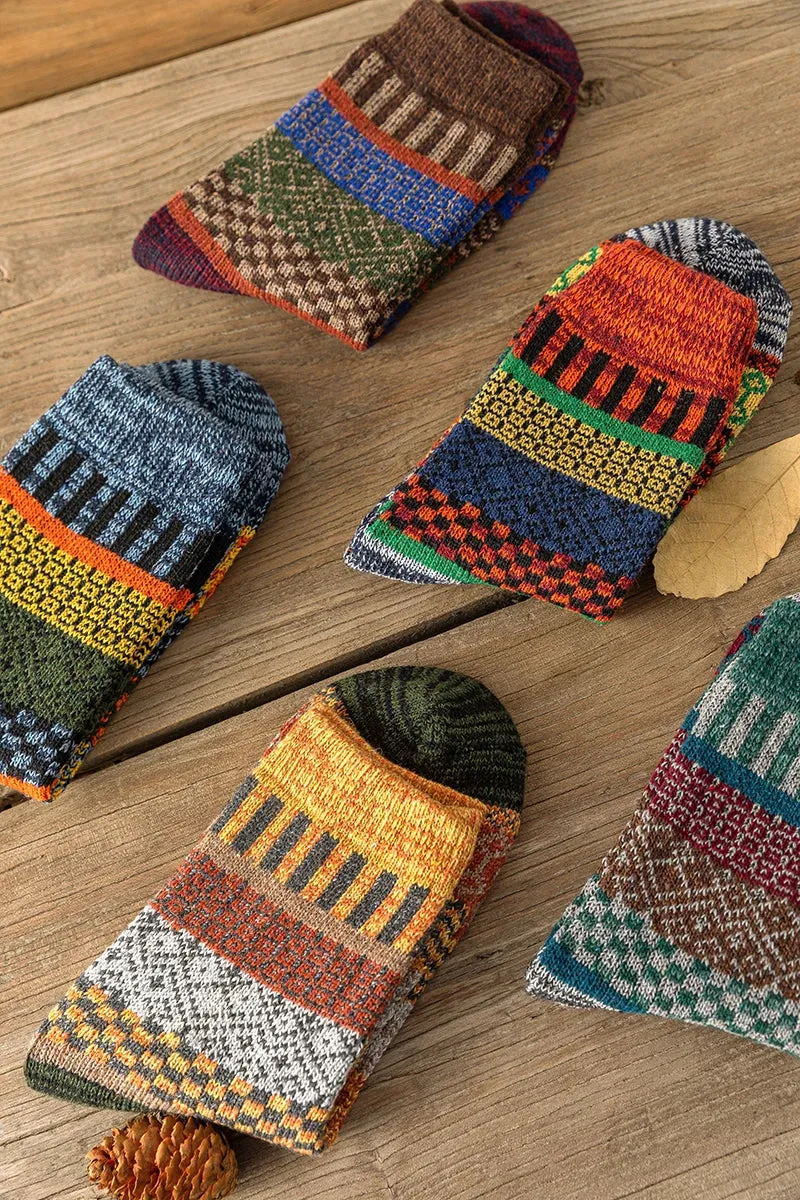 5 Pairs Thick Winter Socks for Men and Women