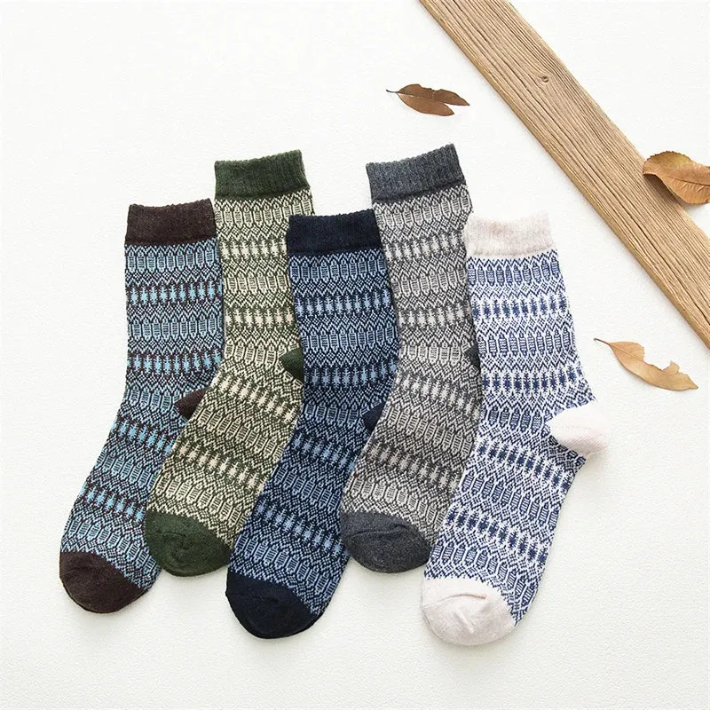 5 Pairs Thick Winter Socks for Men and Women