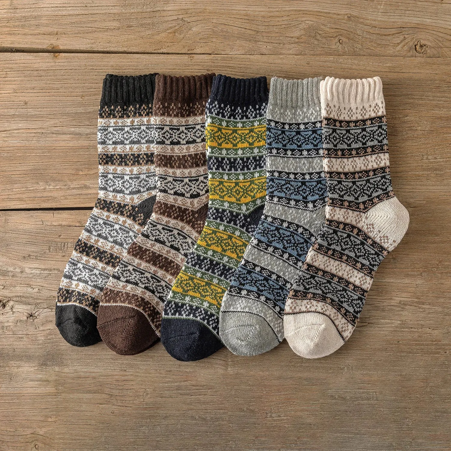 5 Pairs Thick Winter Socks for Men and Women