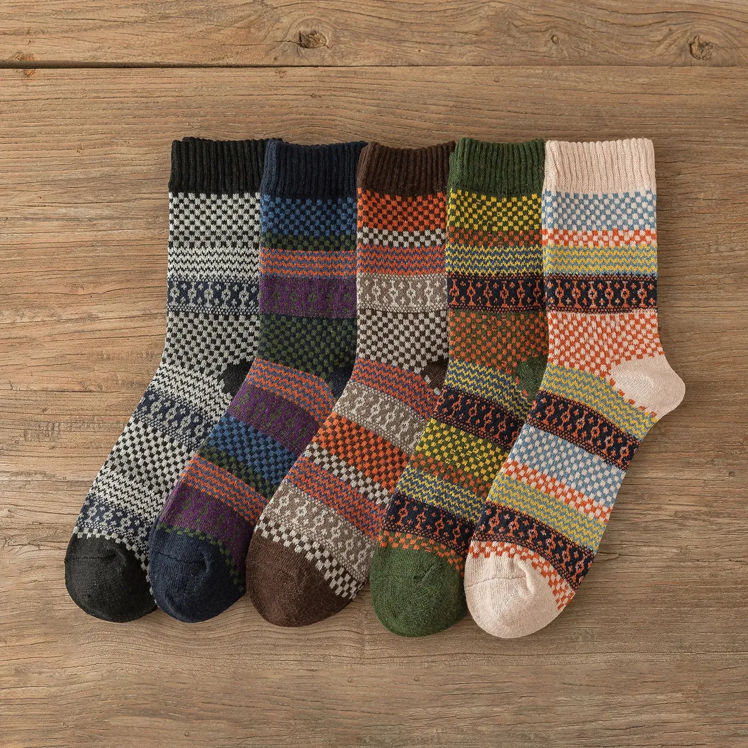 5 Pairs Thick Winter Socks for Men and Women