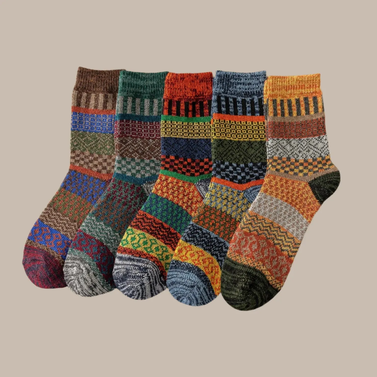 5 Pairs Thick Winter Socks for Men and Women