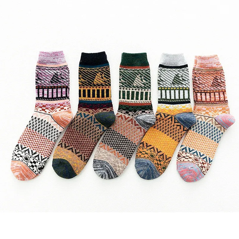 5 Pairs Thick Winter Socks for Men and Women