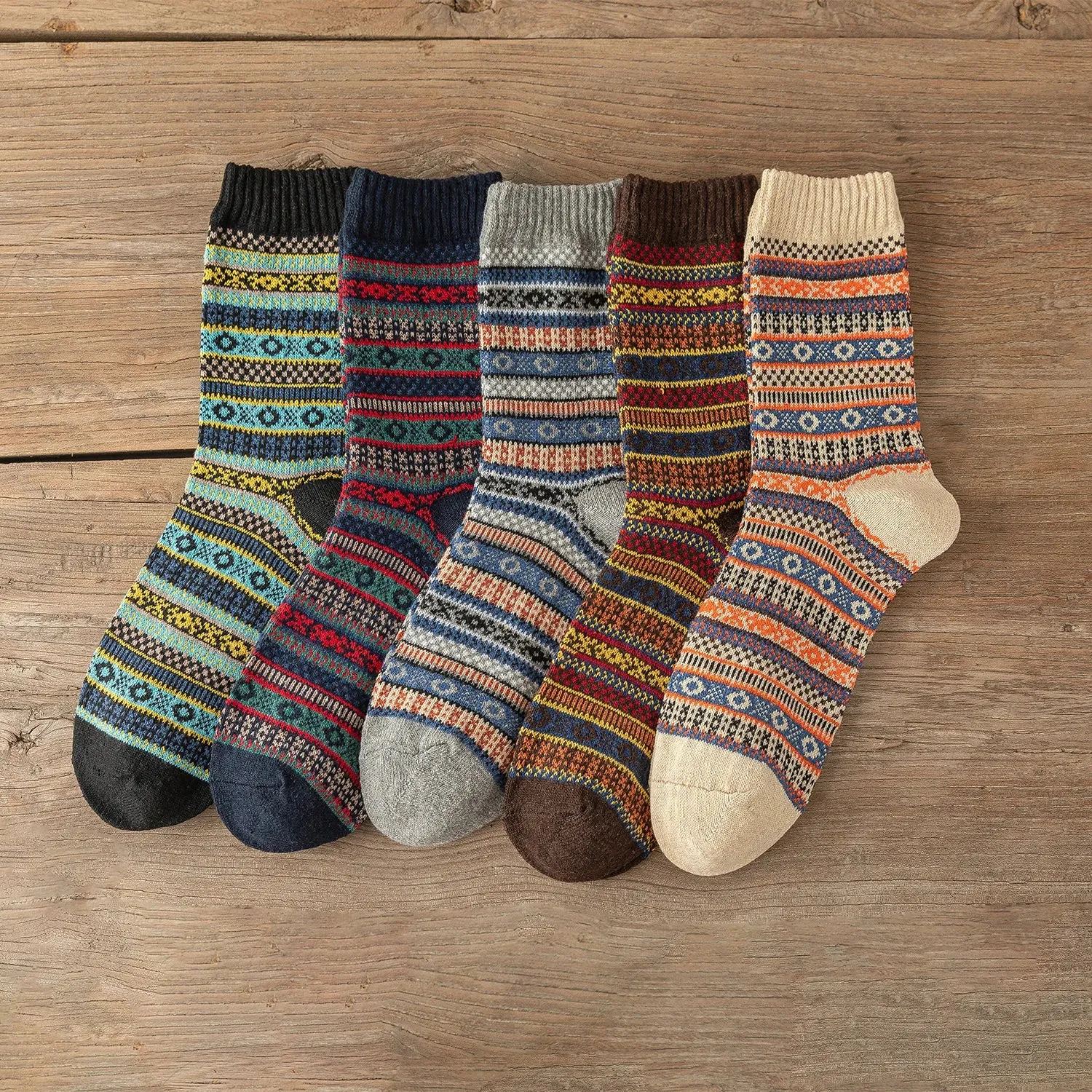 5 Pairs Thick Winter Socks for Men and Women