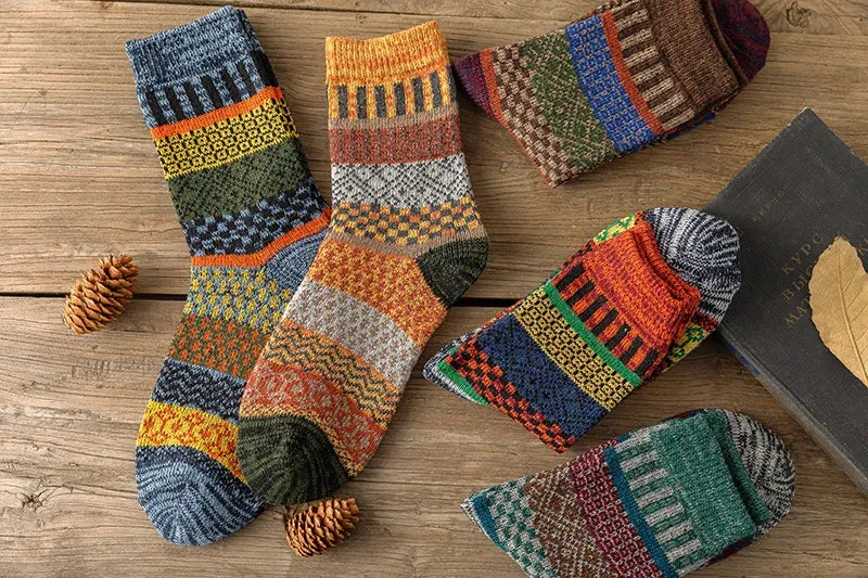 5 Pairs Thick Winter Socks for Men and Women