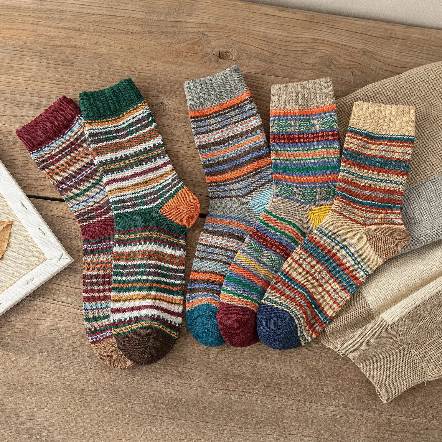 5 Pairs Thick Winter Socks for Men and Women