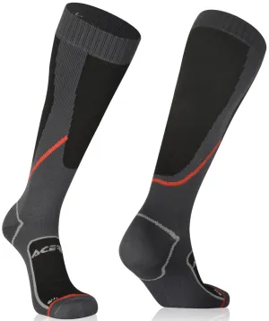 Acerbis No-Wet socks, black/gray/red