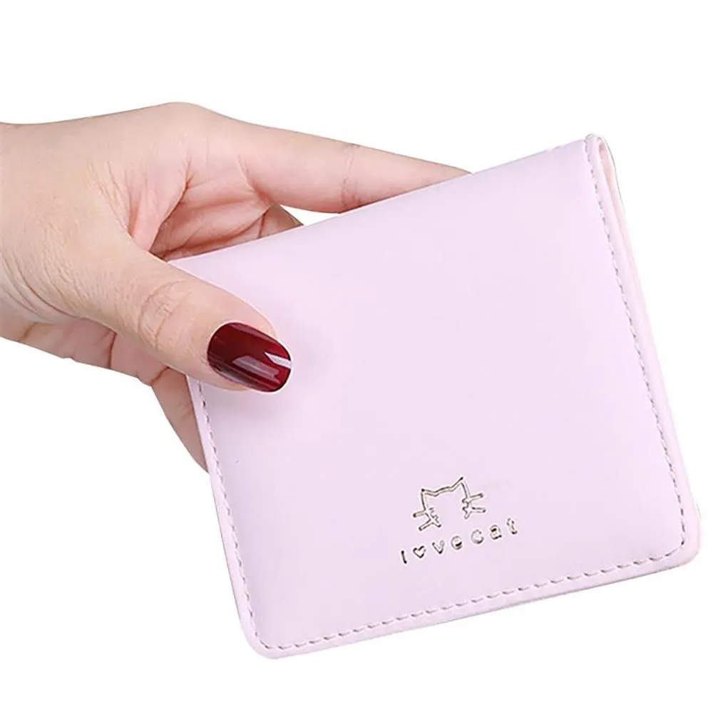 Adorable Cute Cat Face Mini Foldable Wallet