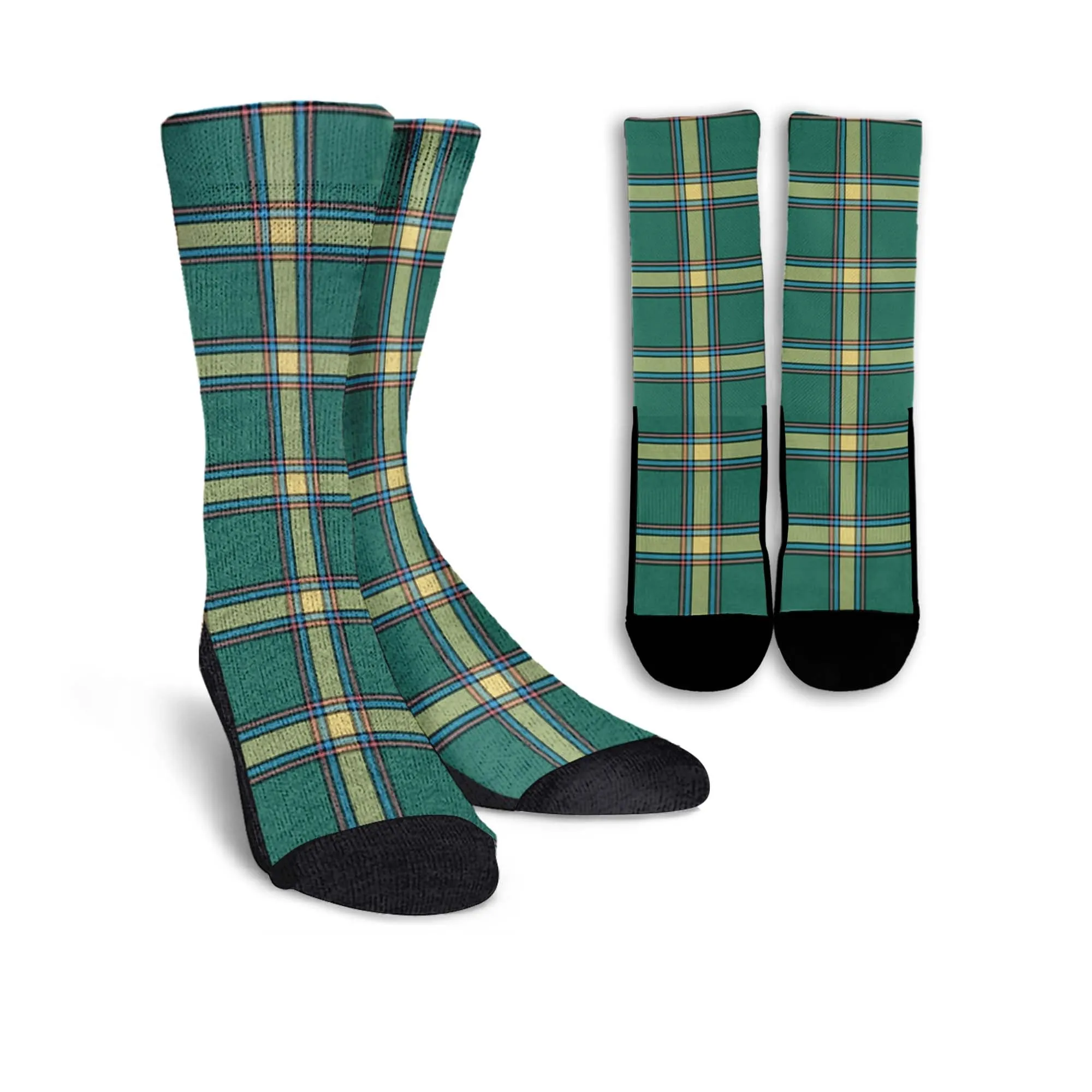 Alberta Province Canada Tartan Crew Socks