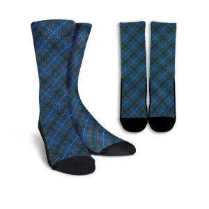 Bain Tartan Crew Socks Cross Tartan Style