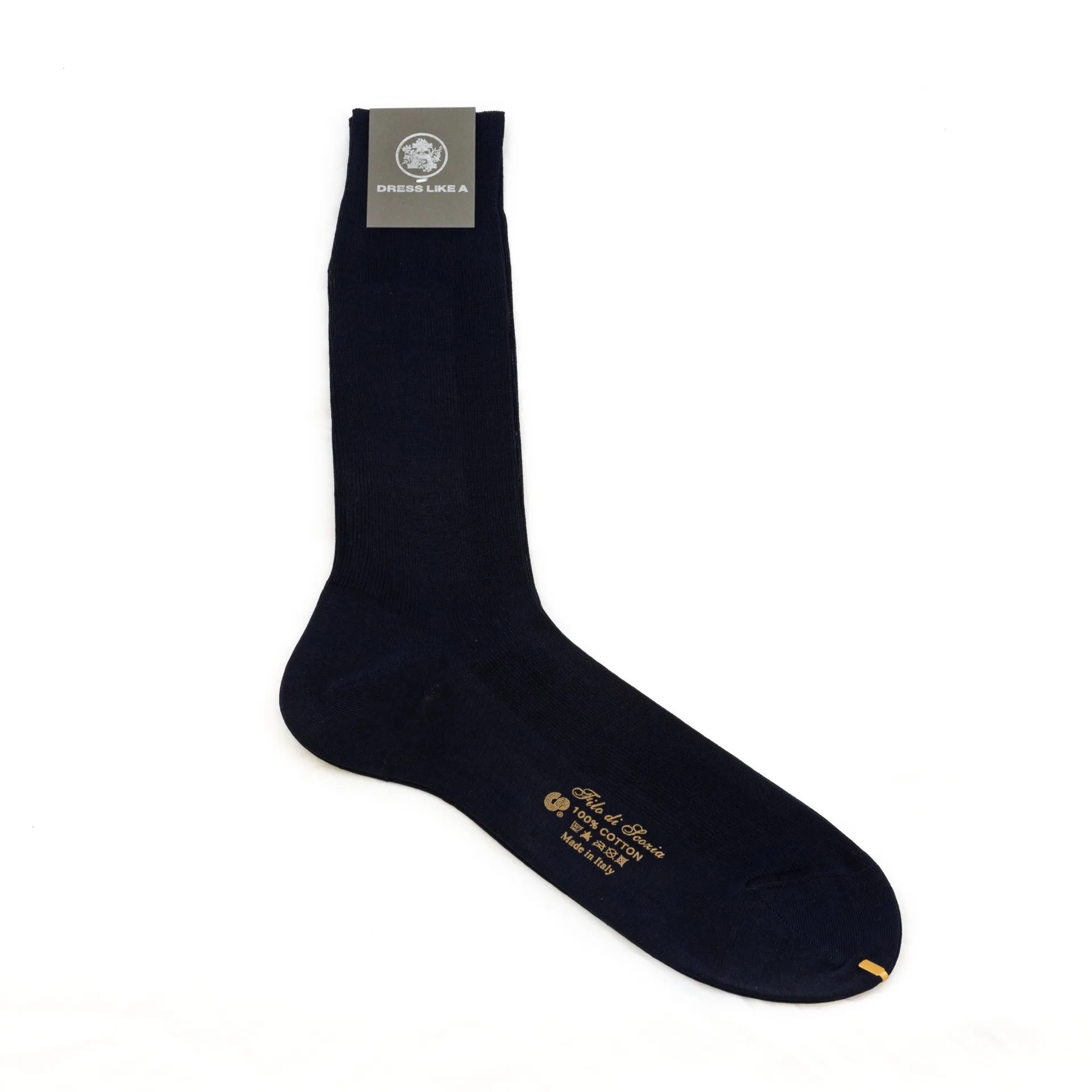 Black cotton socks