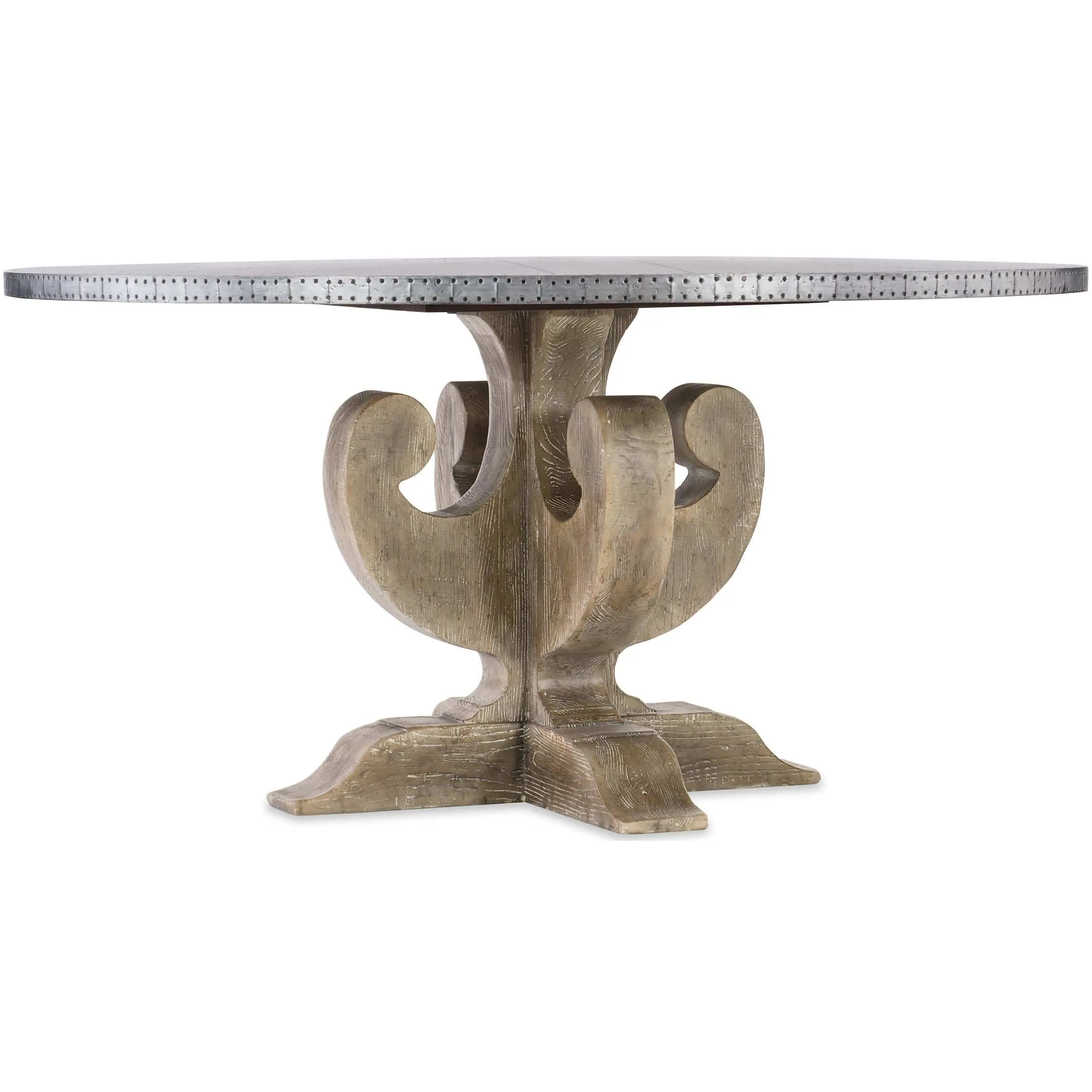 Boheme Ascension Zinc Round Dining Table