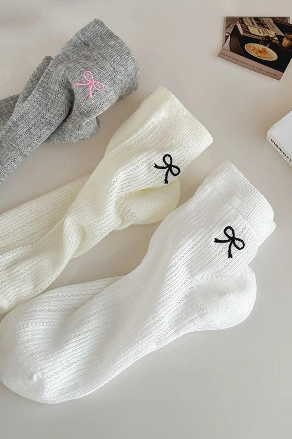 Bow Knot Cotton Ankle Socks | PRE ORDER