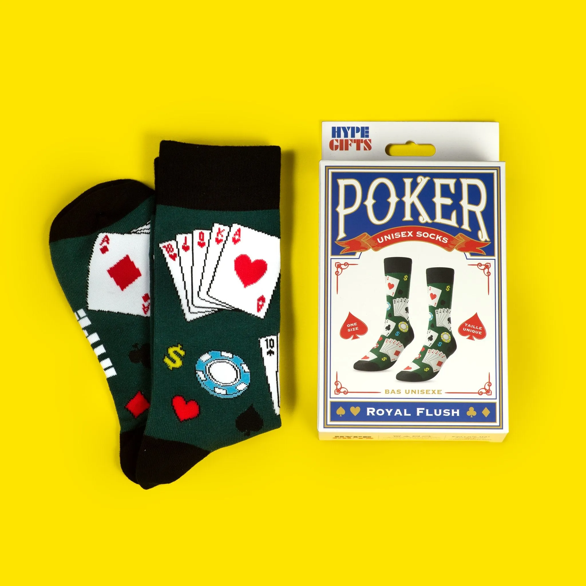 Boxed Fun Canadian Unisex Crew Socks - Main and Local