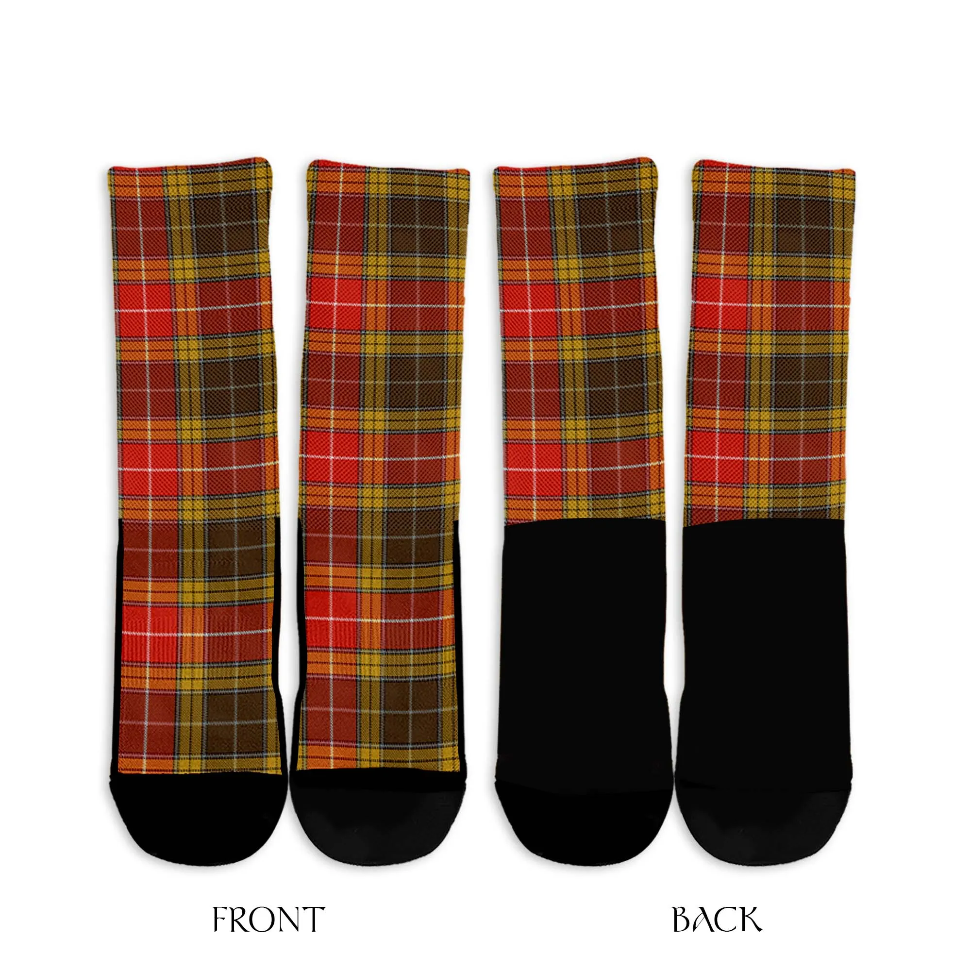 Buchanan Old Set Weathered Tartan Crew Socks