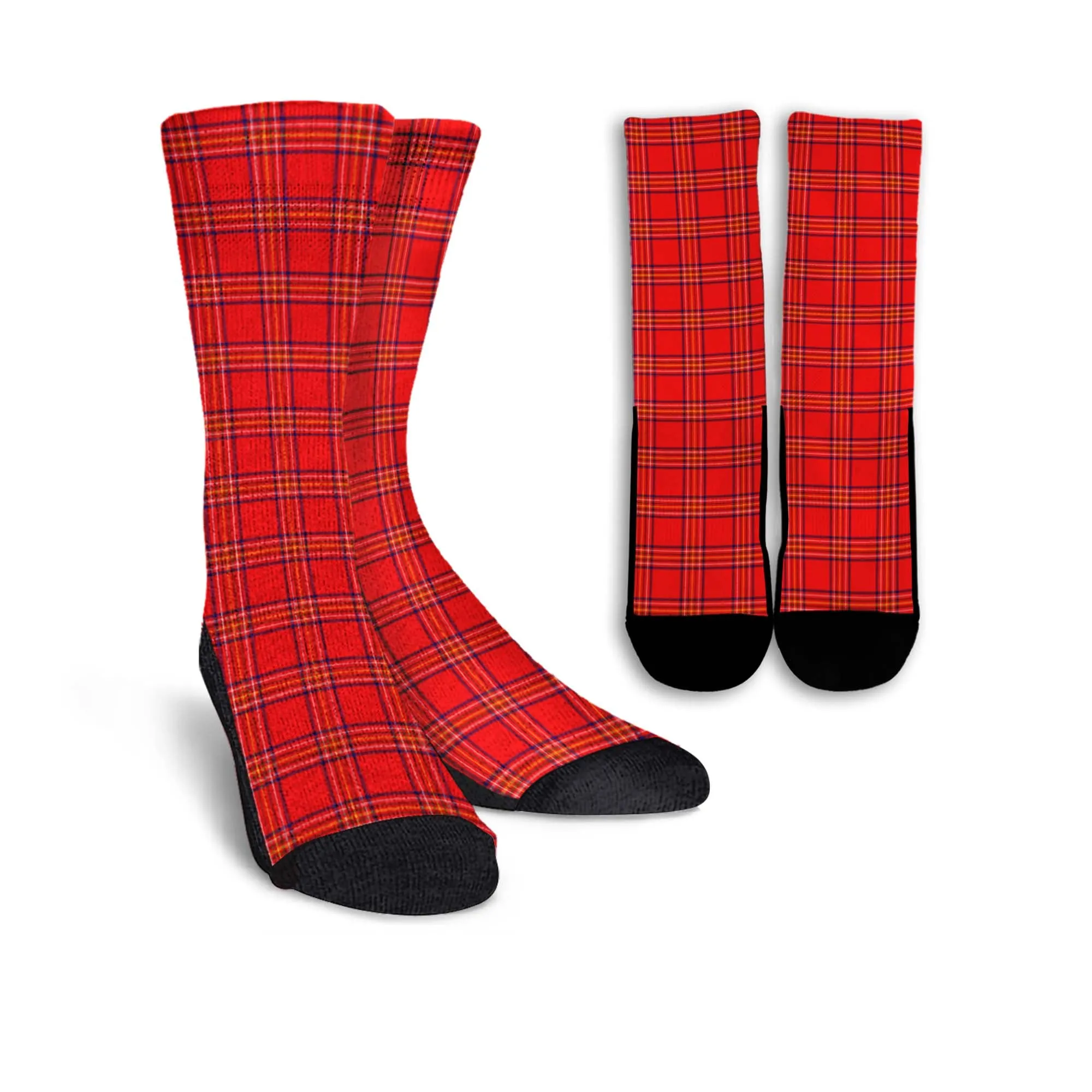 Burnett Modern Tartan Crew Socks