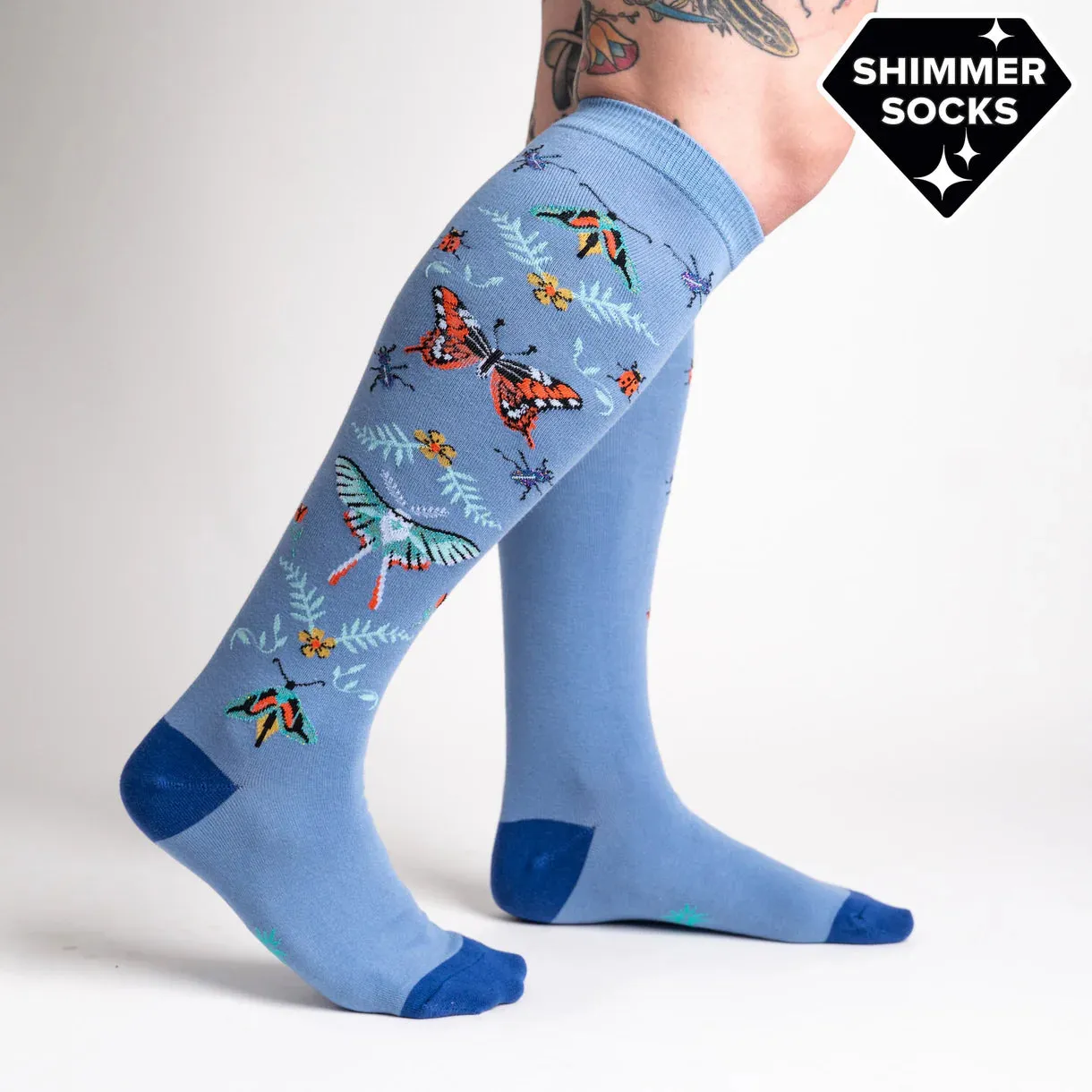 Butterfly In The Sky Women's Knee High Socks