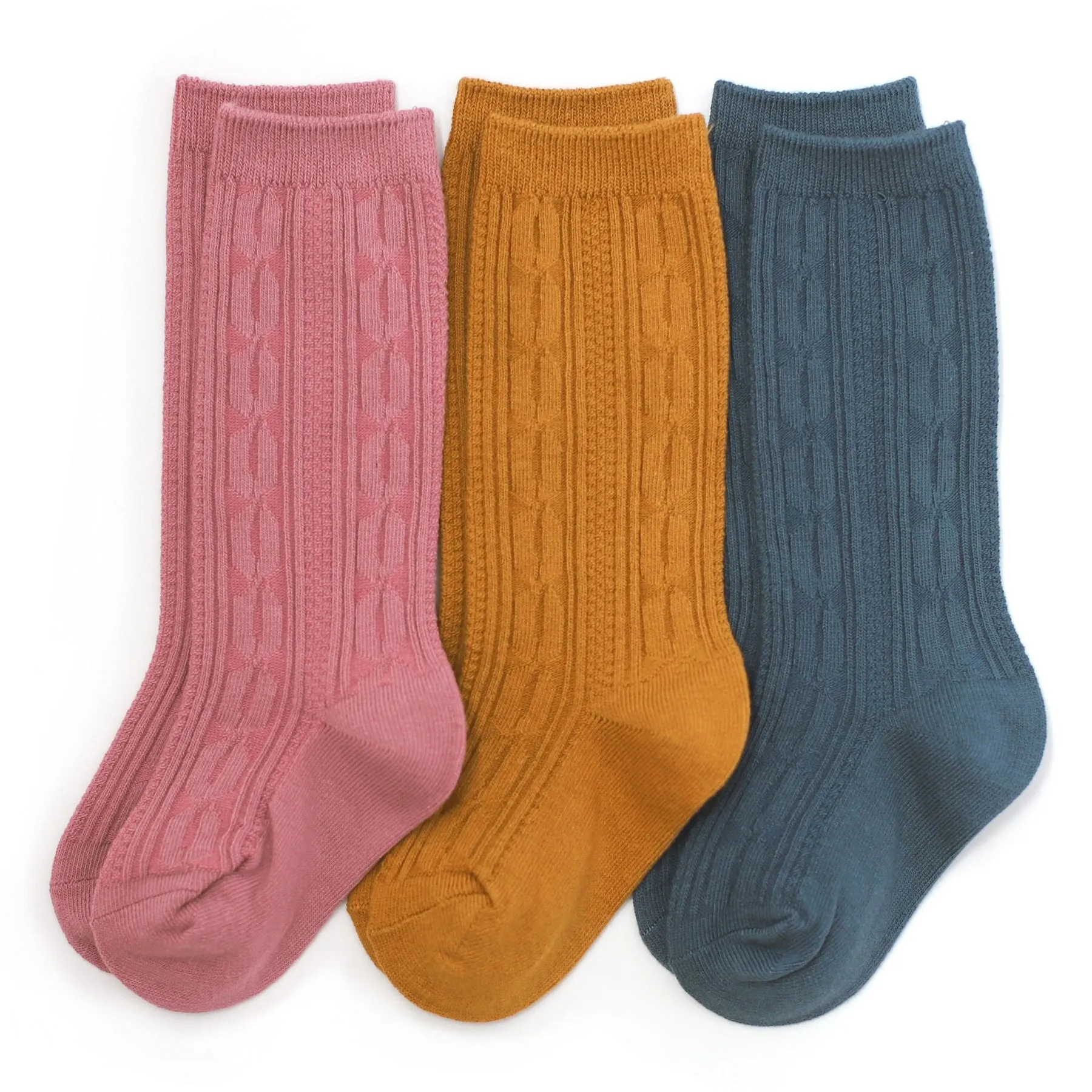 Cable Knit Knee High Sock 3-Pack