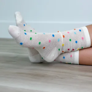 Confetti Dotted Crew Socks