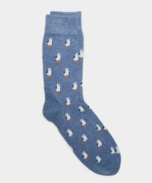 Corgi Seagull Sock in Denim