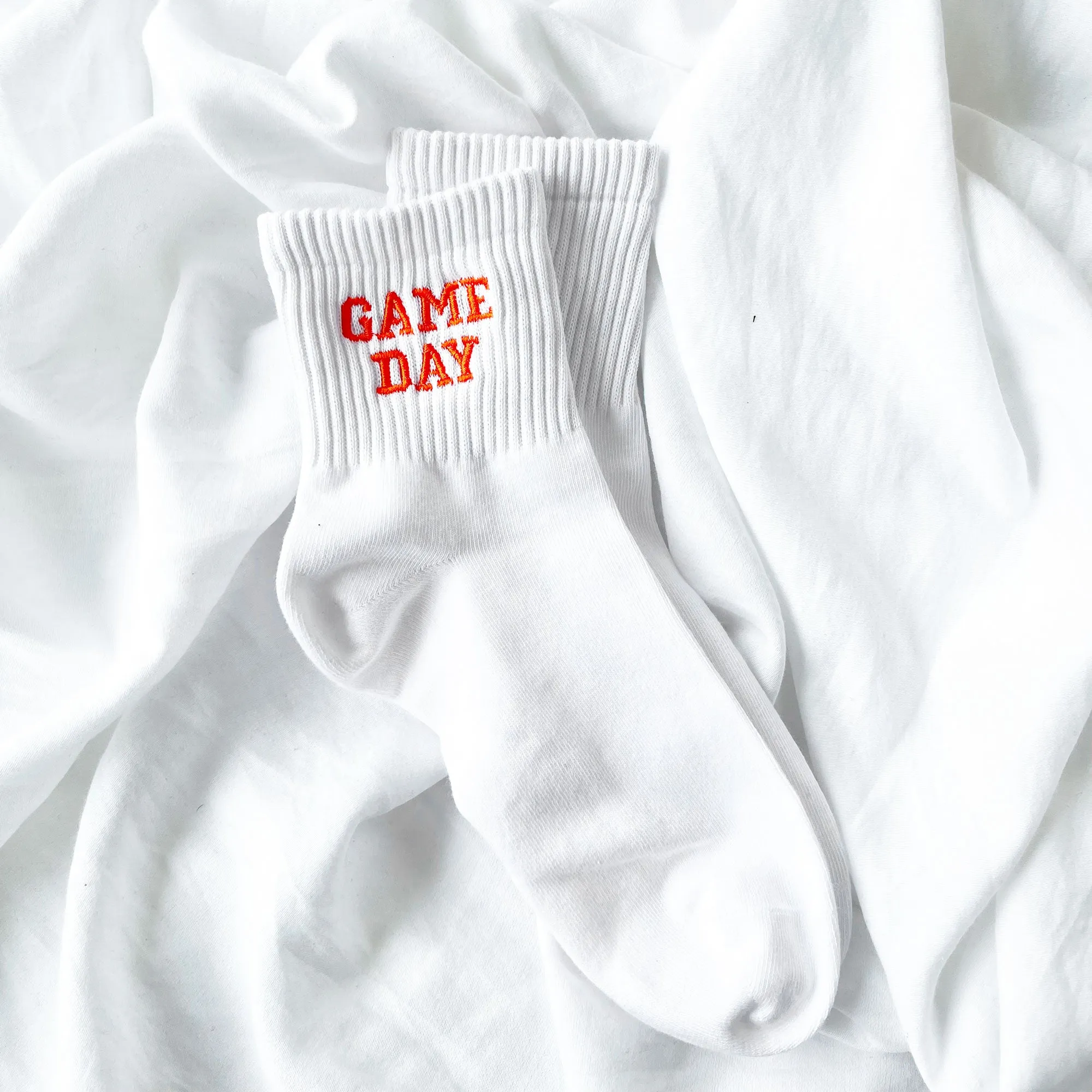 Custom Embroidered Game Day Crew Socks