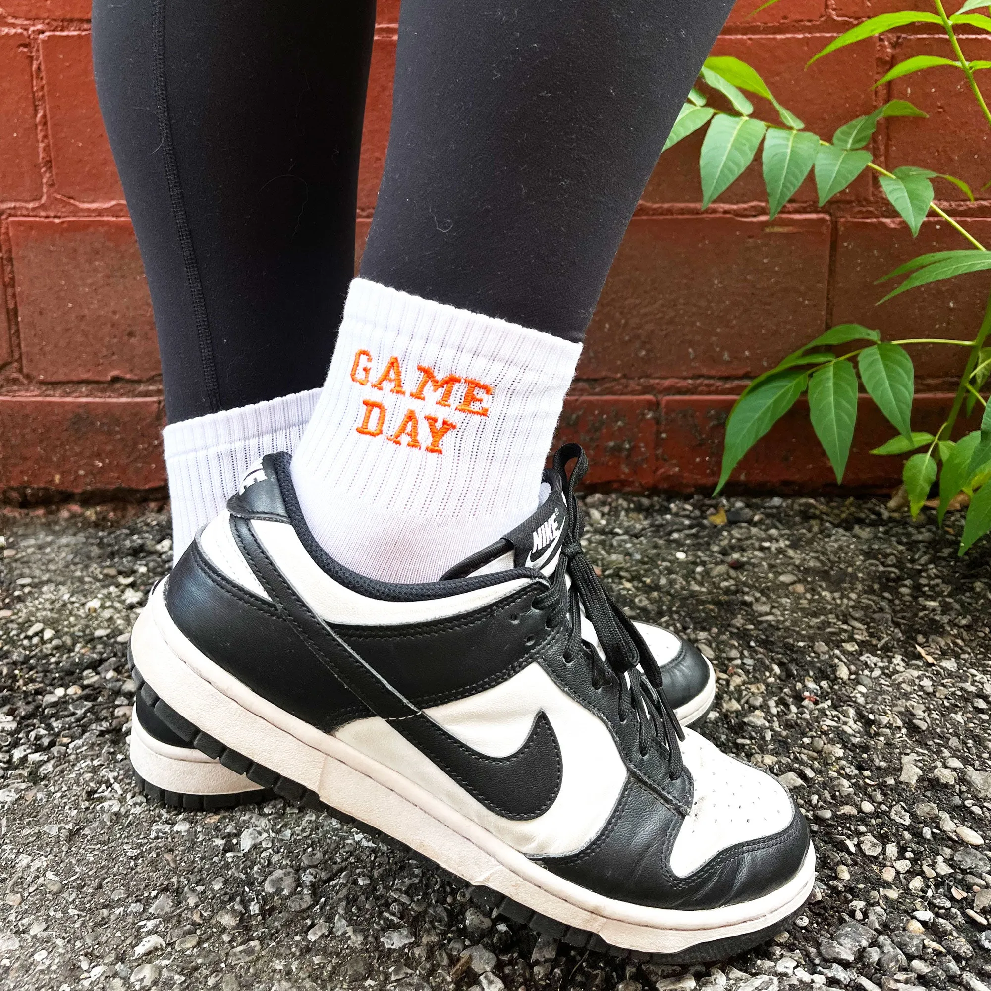 Custom Embroidered Game Day Crew Socks