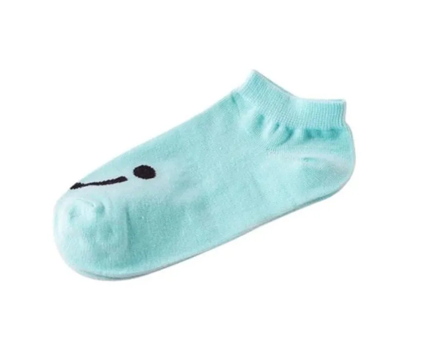 Cute cotton socks low-cut non-slip ladies boat socks