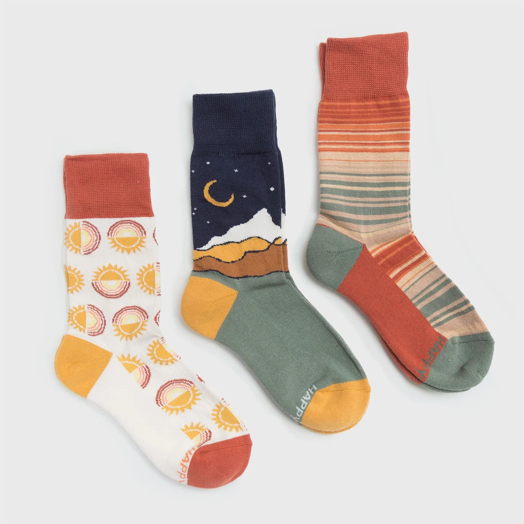 Dawn to Dusk Socks - Set of 3