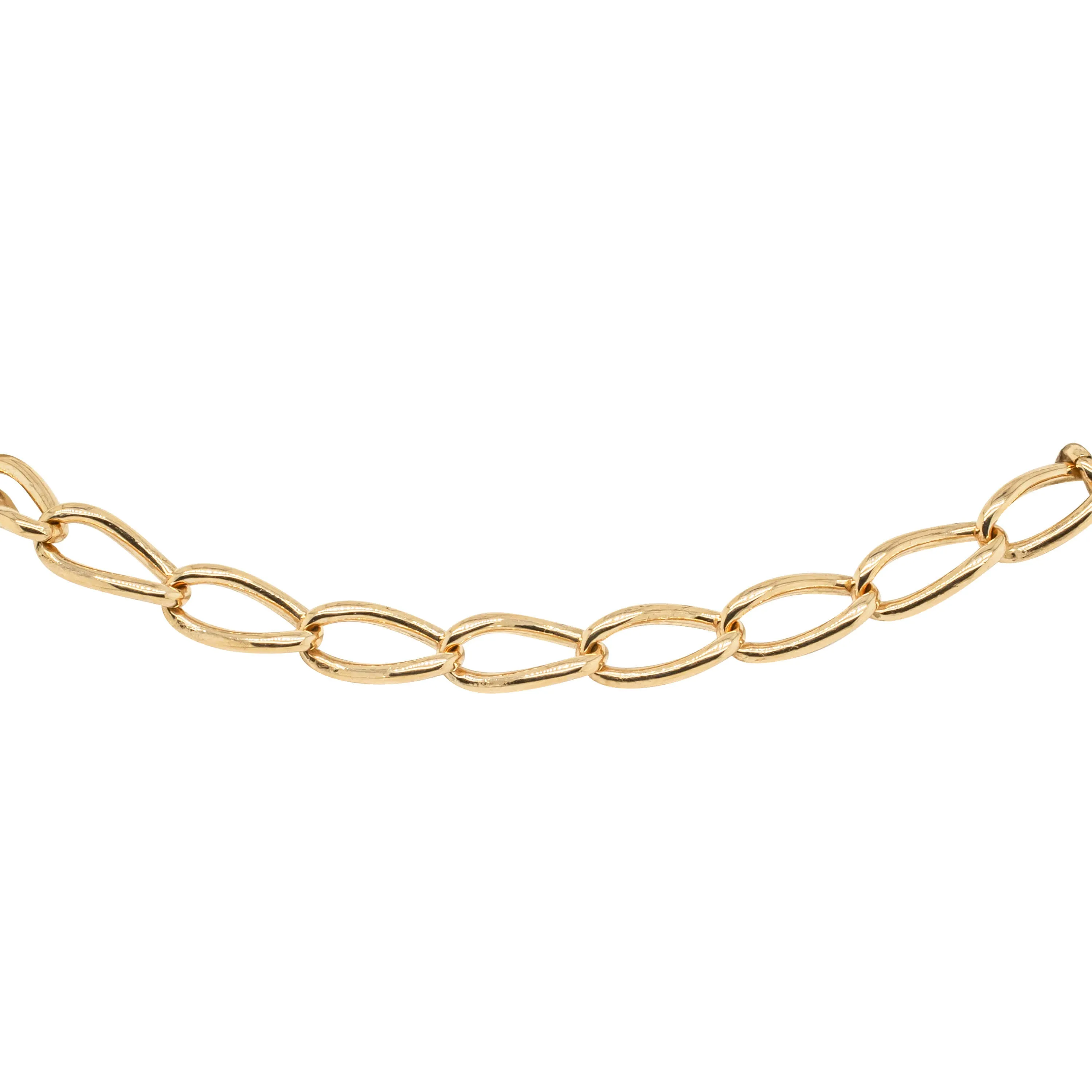 Deja Vu 9ct Yellow Gold Curb Link Bracelet