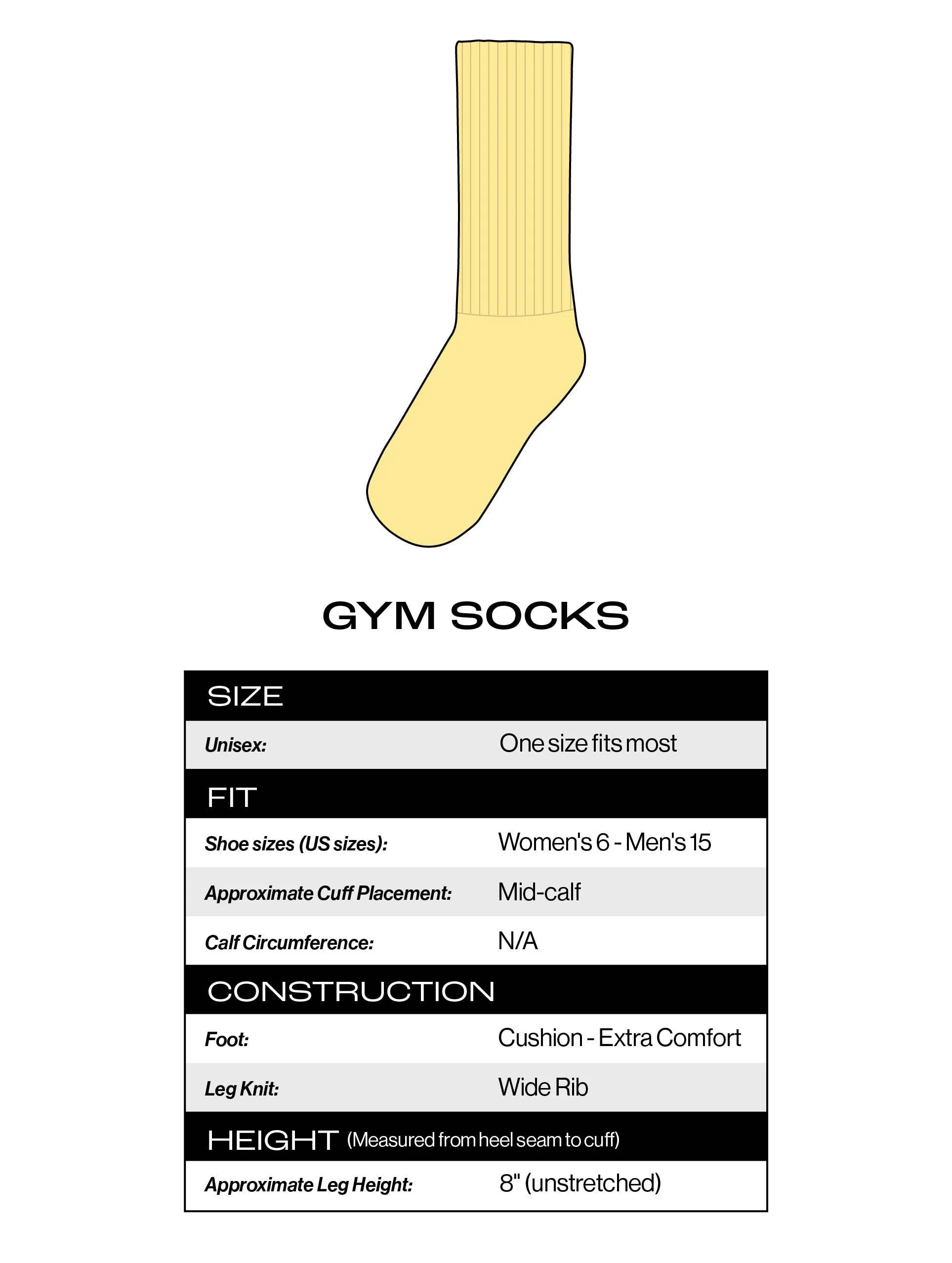 Dirty Words Gym Crew Socks