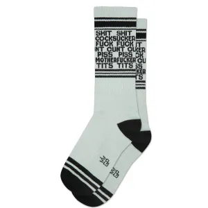 Dirty Words Gym Crew Socks