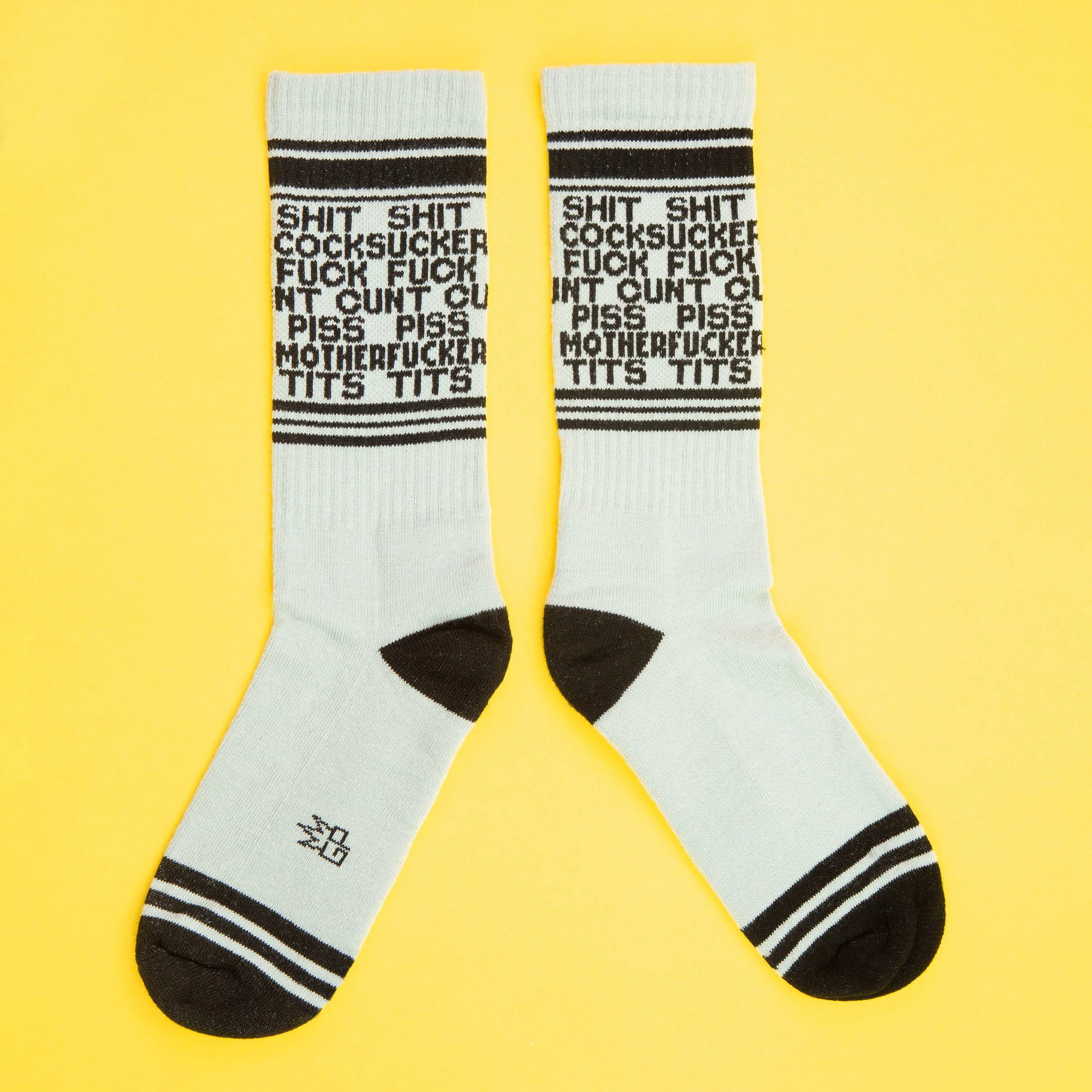 Dirty Words Gym Crew Socks