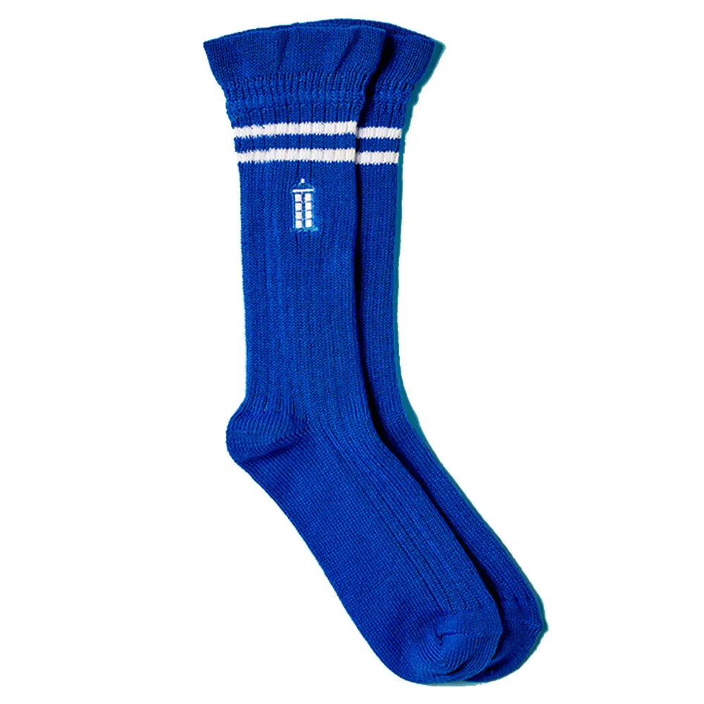 Doctor Who: TARDIS Blue Crew Socks