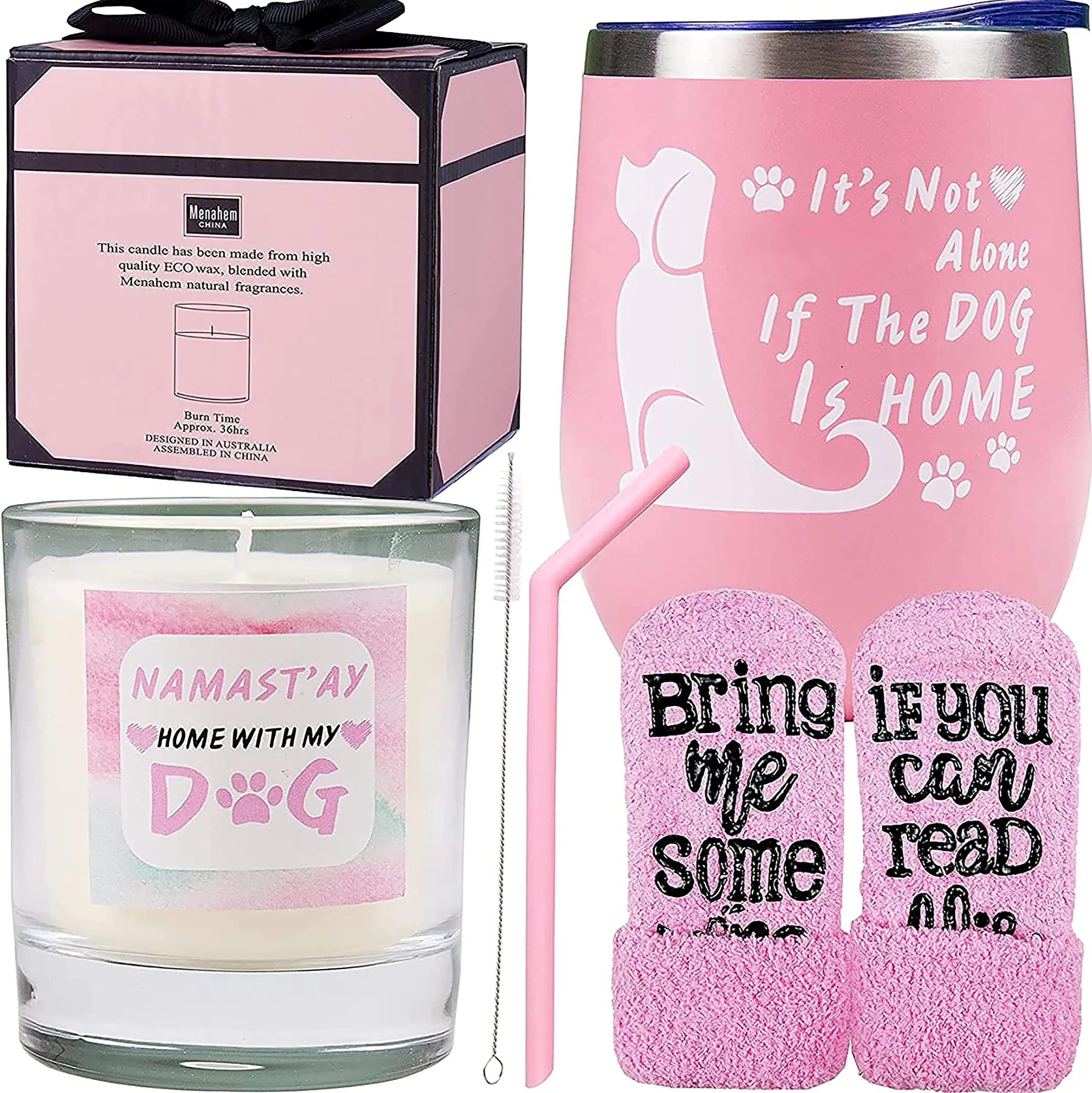 Drinking Alone Dog,Drinking Alone If the Dog is Home,Dog Lovers Gifts for Women,Gifts