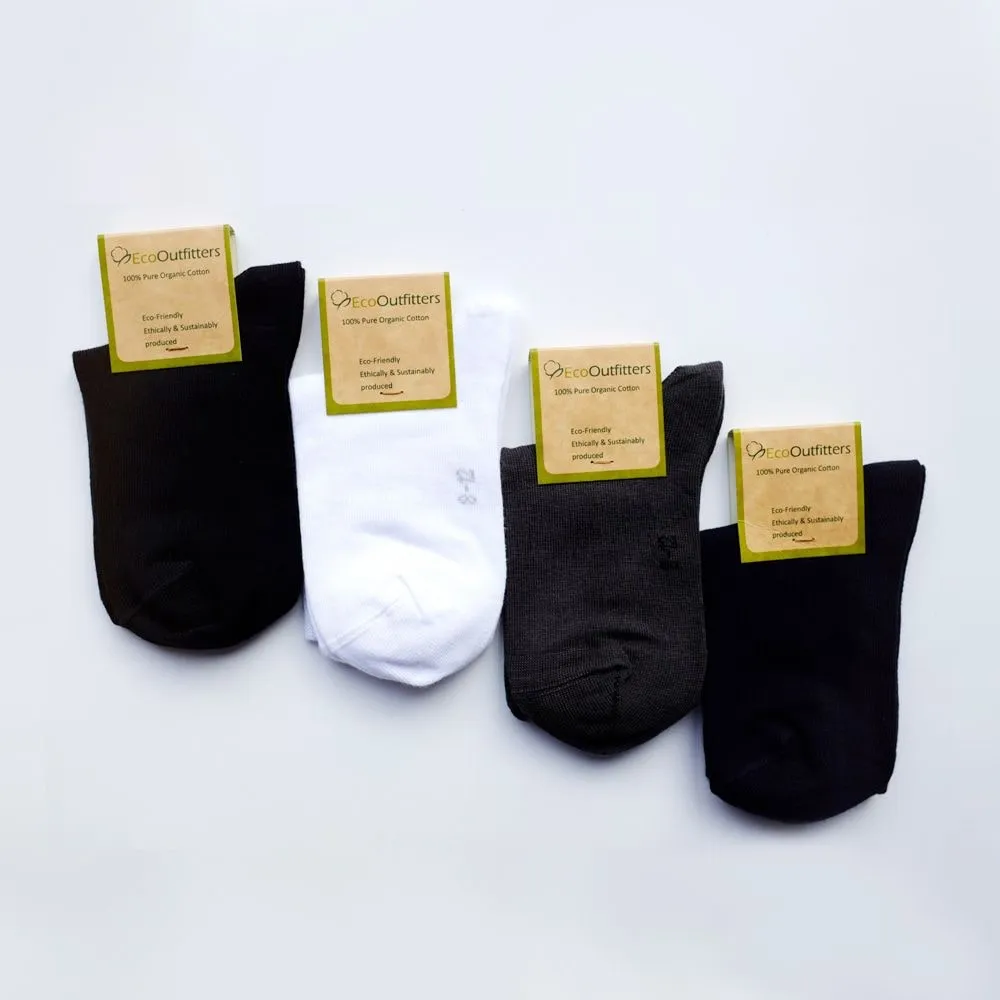 Eco Outfitters Organic Cotton Ankle Socks - Black