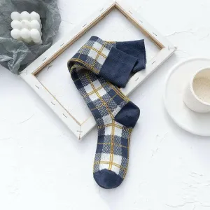 Elevate Your Style with Plaid Knee Socks