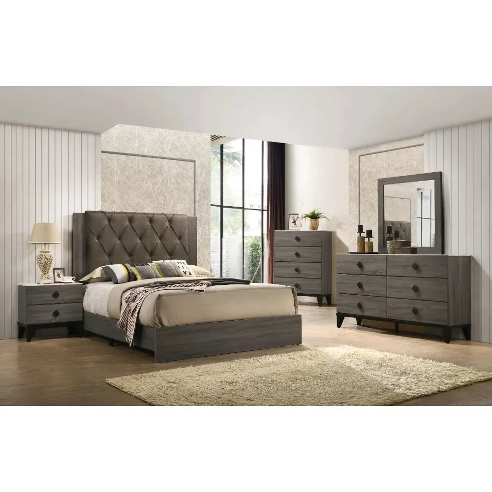 Emersyn Queen Bed, Rustic Gray