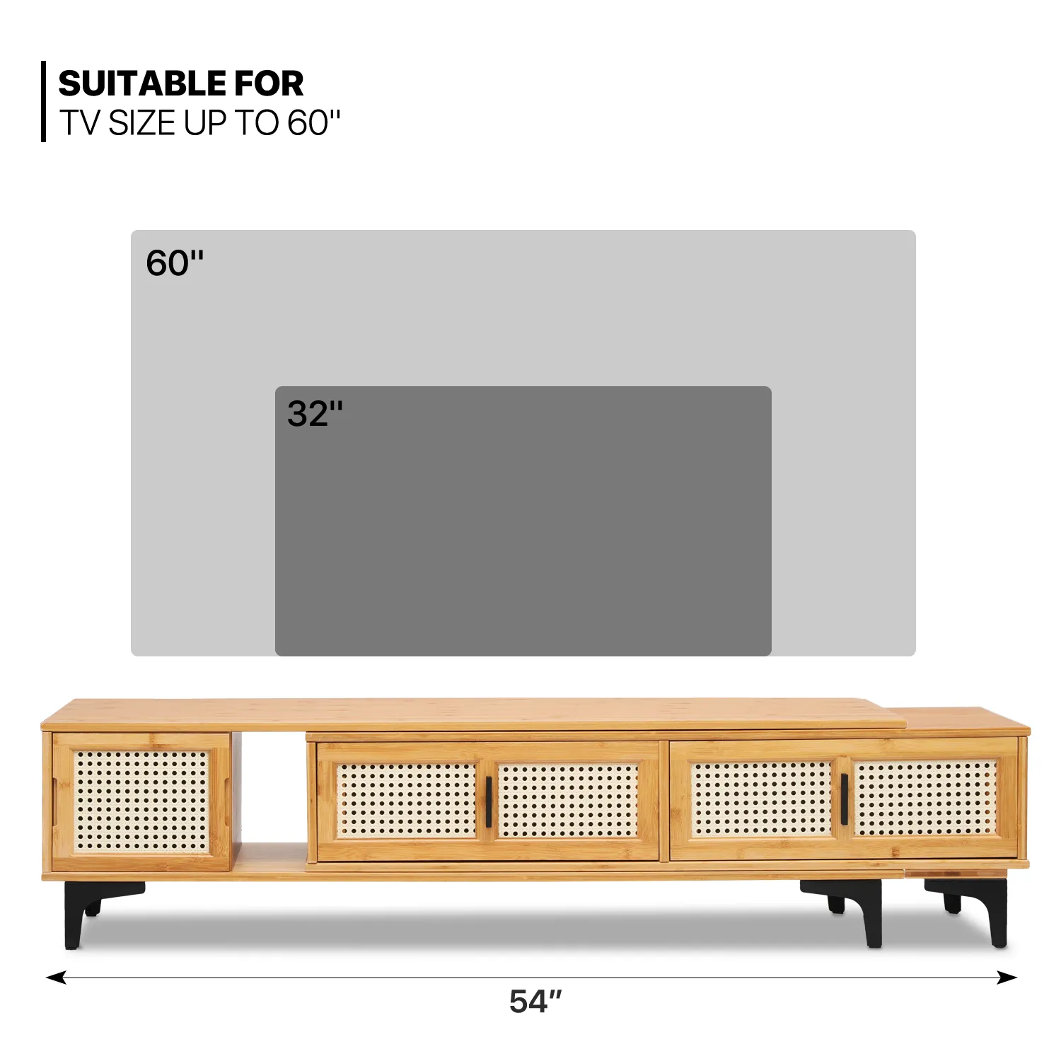 Extendable TV Stand - Natural