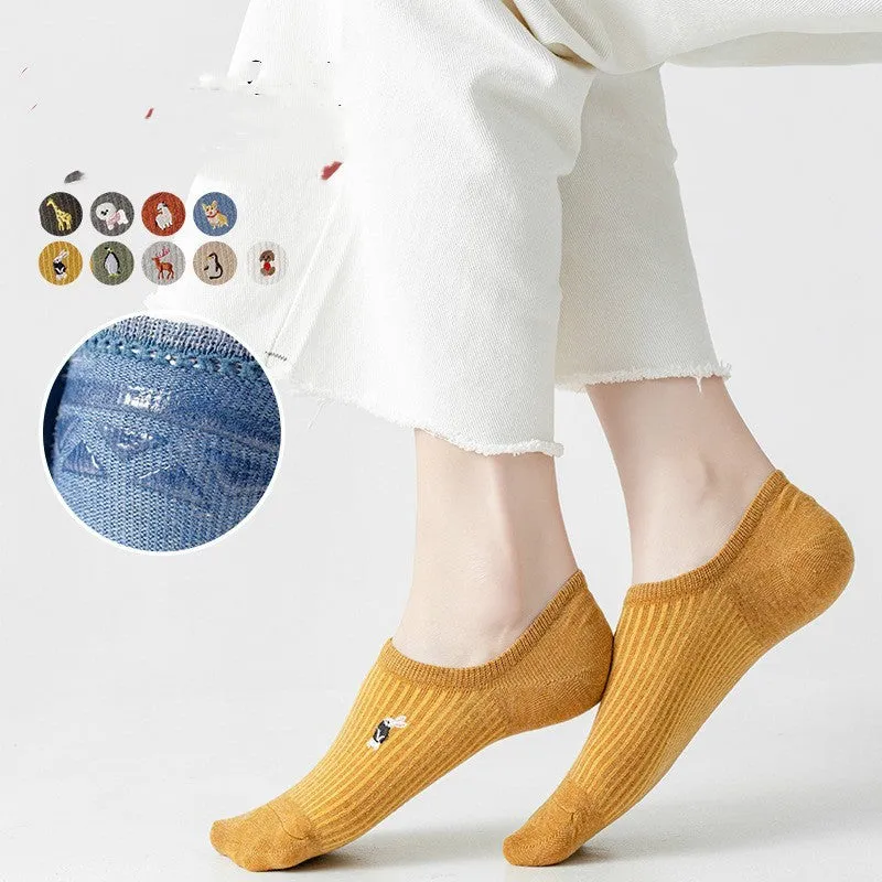 Female Cotton Summer Cute Japanese Tide Low-top Short Socks