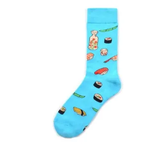 Food Socks Sushi  & Sake | Blue