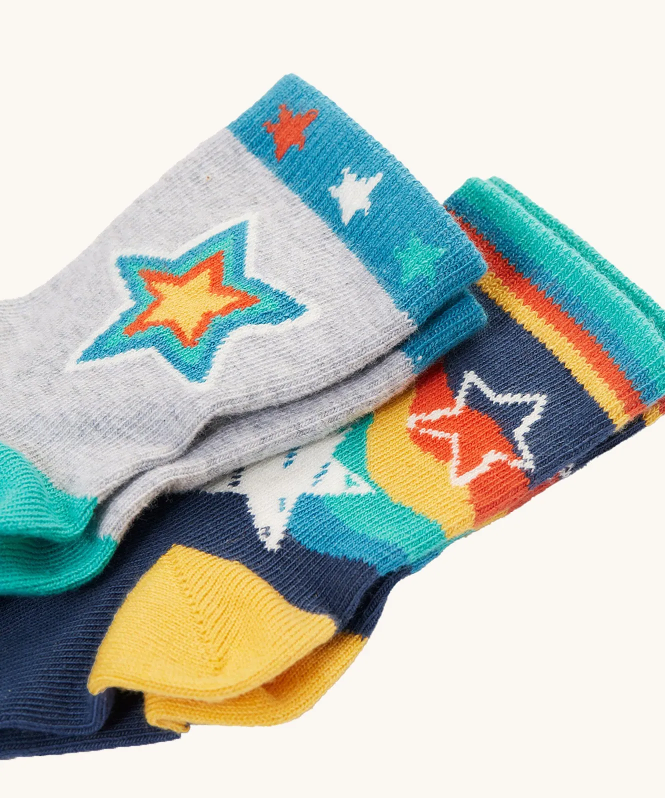 Frugi Little Socks - Stars 2 Pack