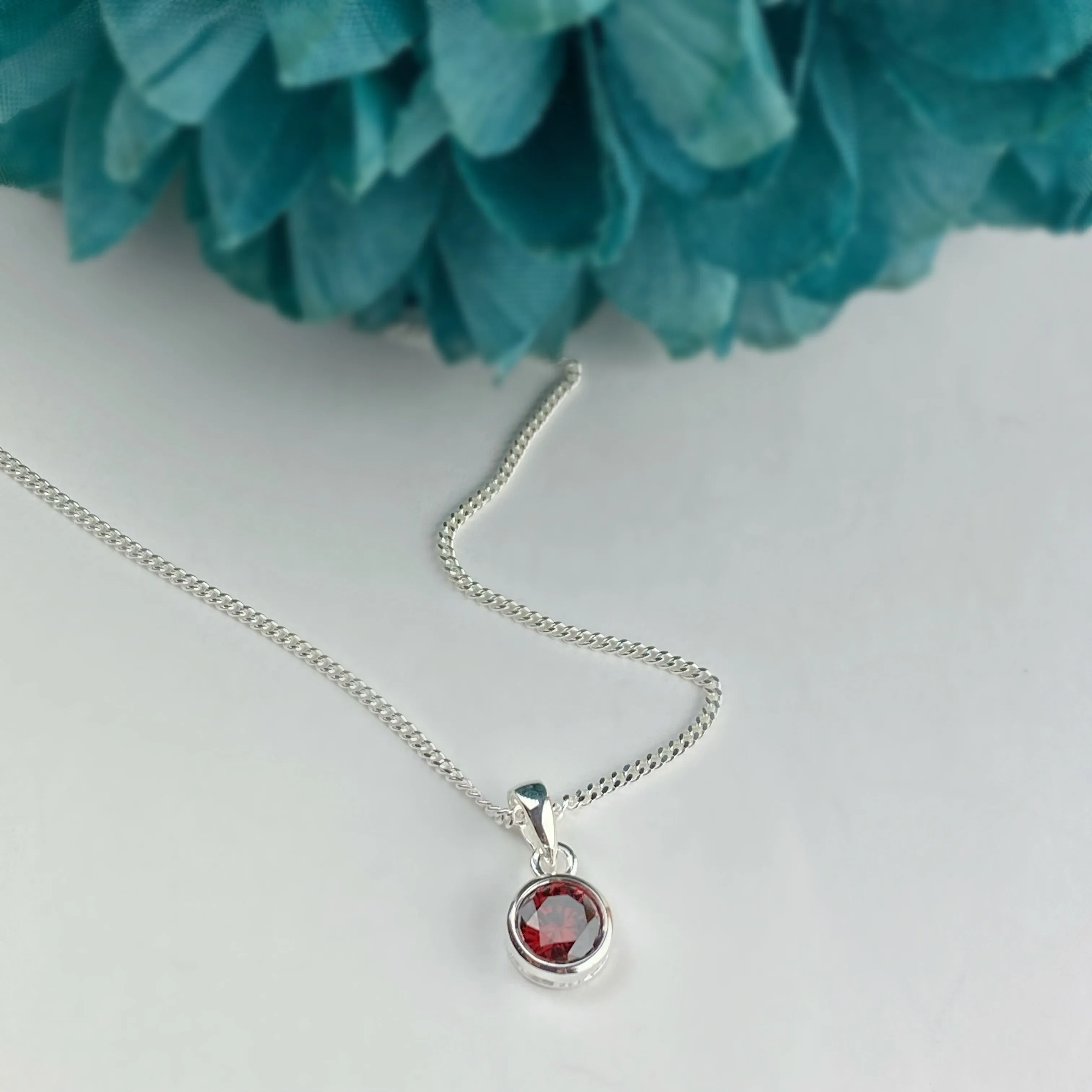 Garnet Sparkle Pendant (January) - SP2911