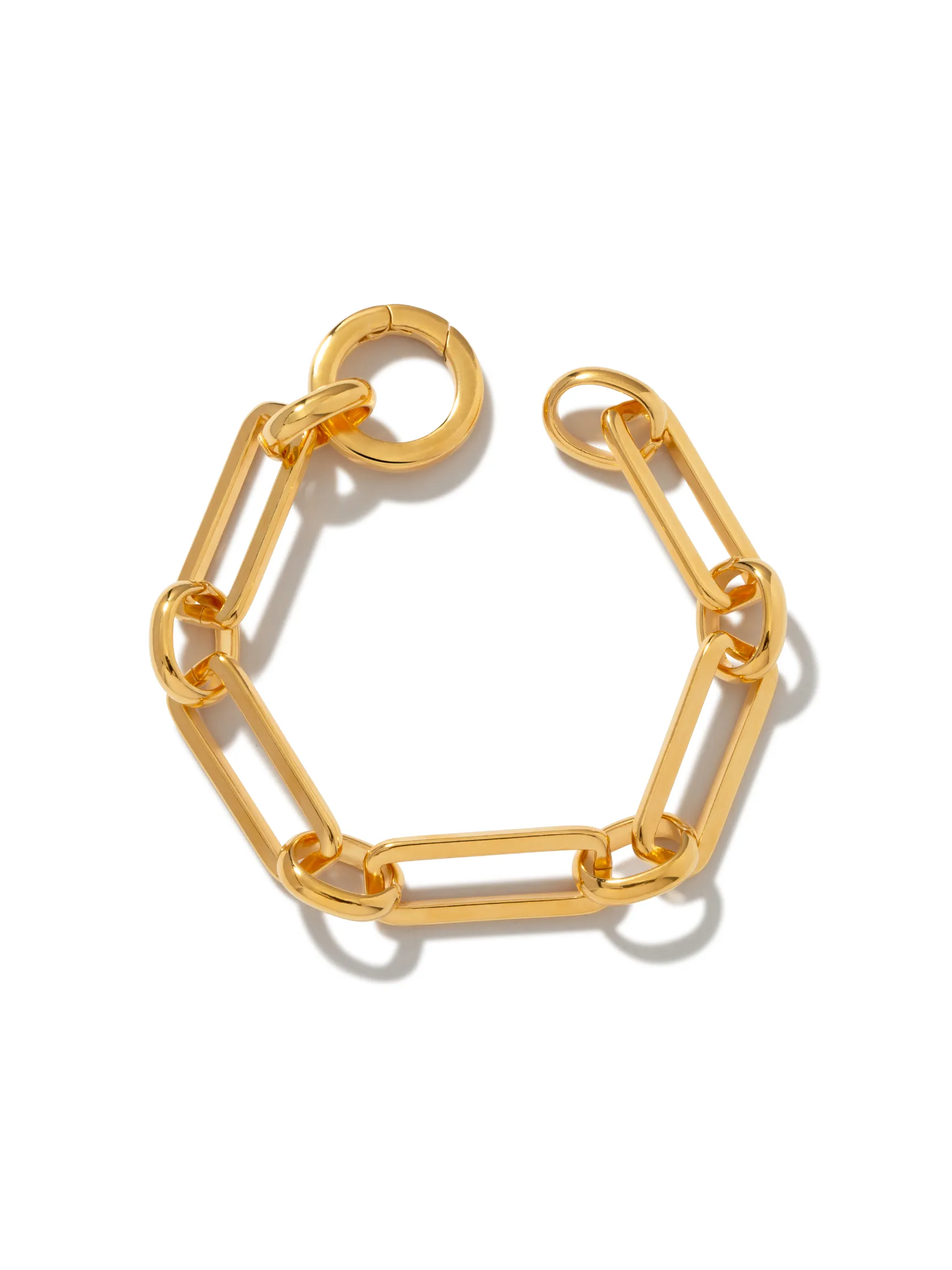 Gold Bravura Link Chain Bracelet