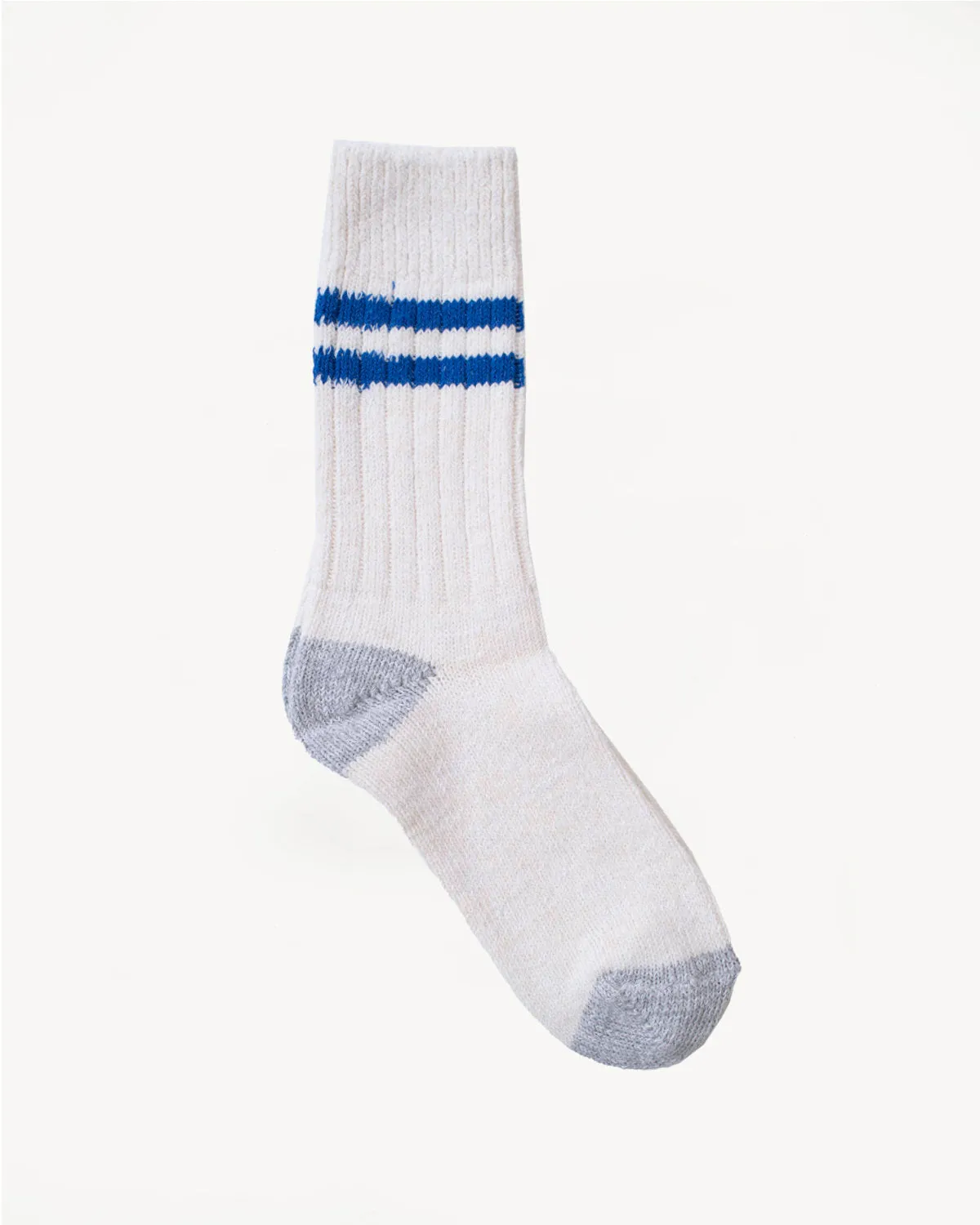 GS05.0259 - Striped Sock - Nature, Swan Blue