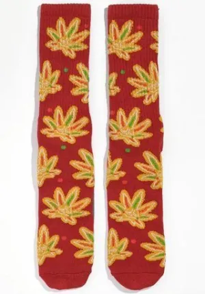 HUF Gingerbread Buddy Red Crew Socks