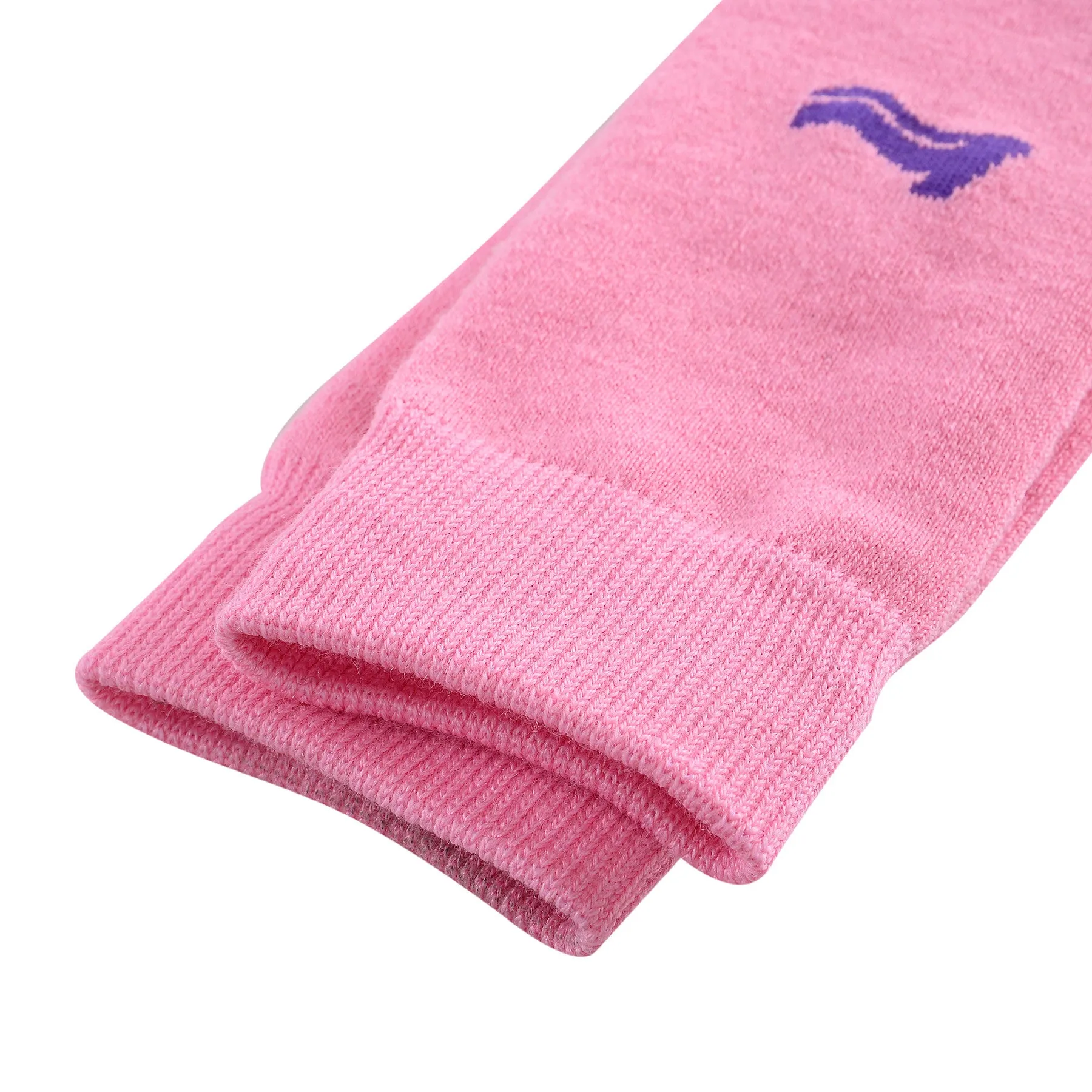 Laulax Ladies 2 Pairs High Quality Merino Wool Ski Socks, Gift Set, Size UK 3 - 7 / Europe 36 - 40, Black, Pink