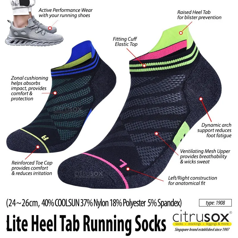 Lite Heel Tab Running Performance Socks